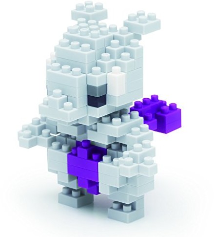 Block kawada Nano 127 piece 3d puzzle Pokemon Mewtwo/nbpm-006 by kawada