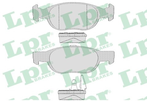 LPR GROUP Zestaw klocków hamulcowych, hamulce tarczowe GROUP 05P687