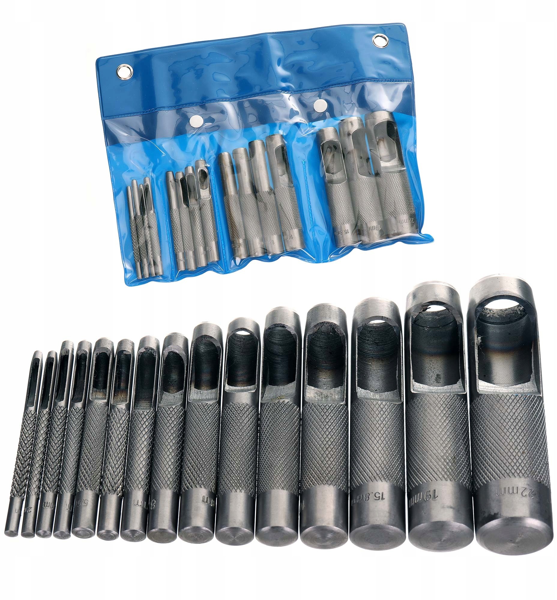 Wycinaki wybijaki otworów Przebijaki 15szt. 2-22mm