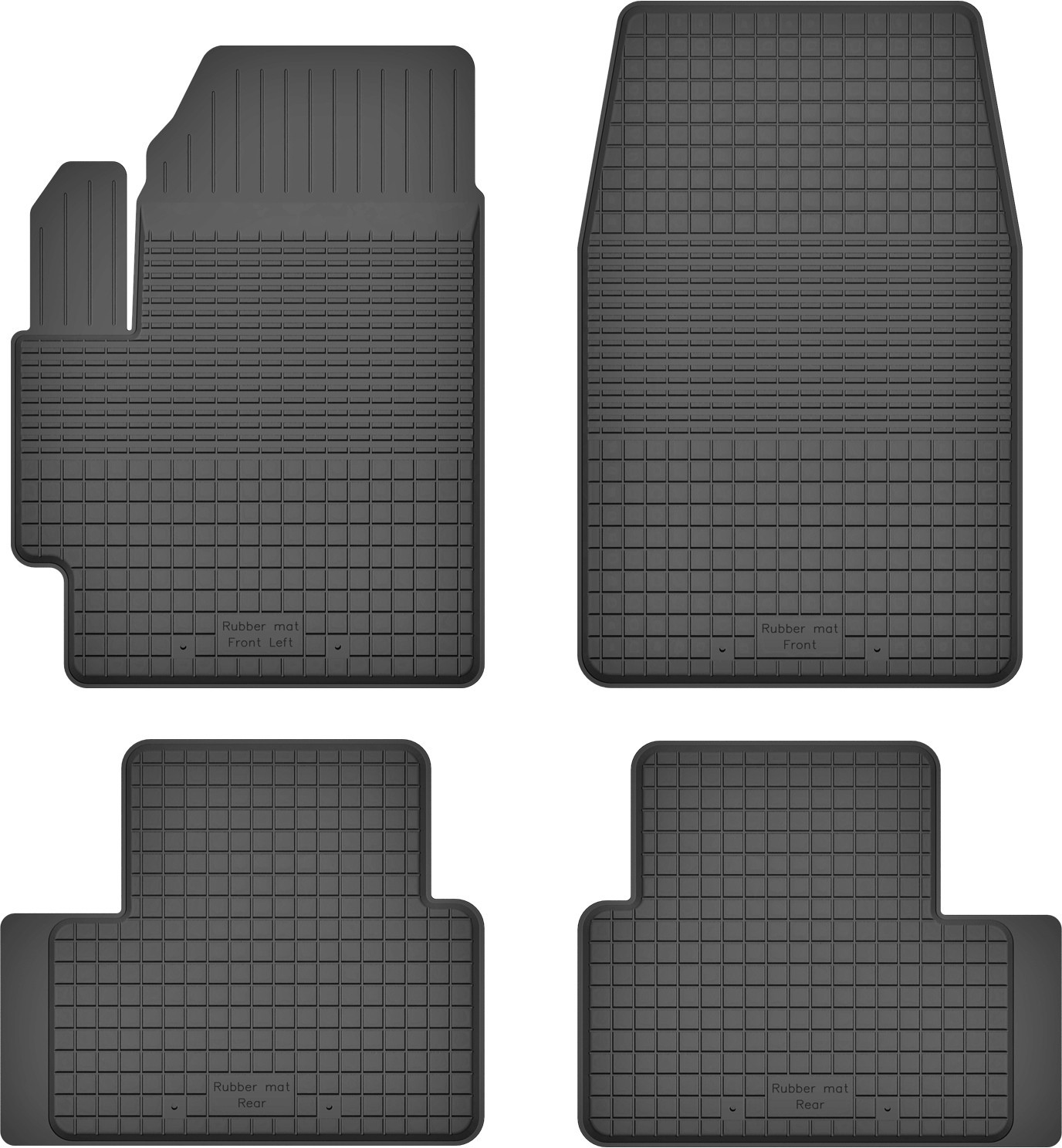 MotoHobby Seat Mii (od 2011) -dywaniki gumowe korytkowe