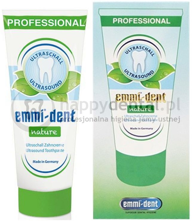 Emag Emmi-Dent NATURE 75ml - pasta do zębów do szczoteczek ultradźwiękowych groszek