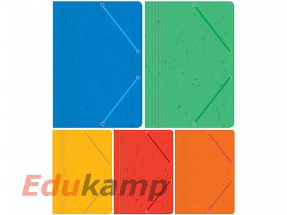 Interdruk Teczka z gumką A4 preszpan mix 5 kolorów TC62INT