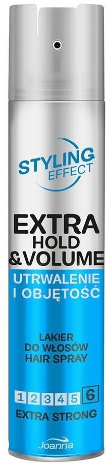 Joanna Styling Effect lakier do włosów dodający objętości Ekstra Mocny 250ml