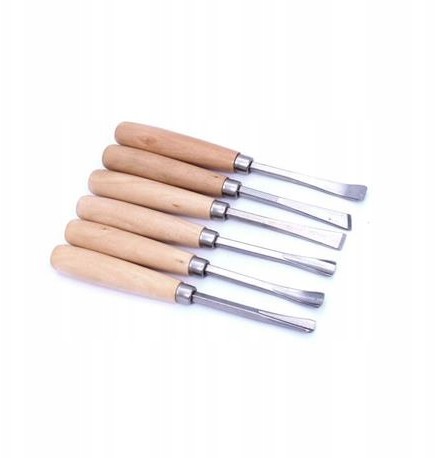 MODECO Dłuta Snycerskie Dłuto Rzeźbiarskie 6 Sztuk Zestaw