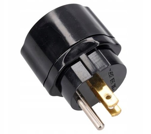 Adapter zasilanie Usa (wtyk) -Schuko (gniazdo)