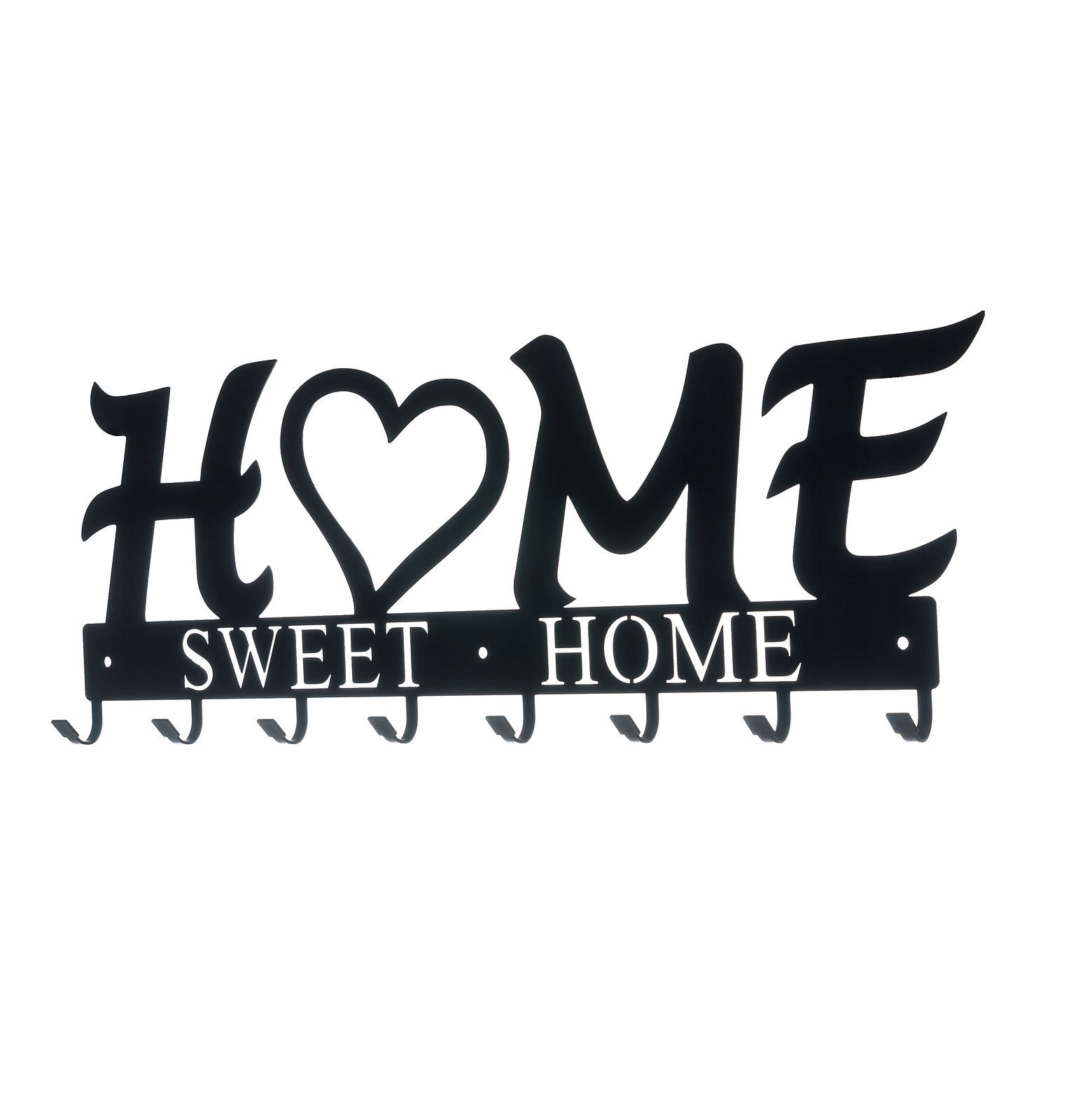 Wieszak ścienny Home Sweet Home 02 czarny fv23