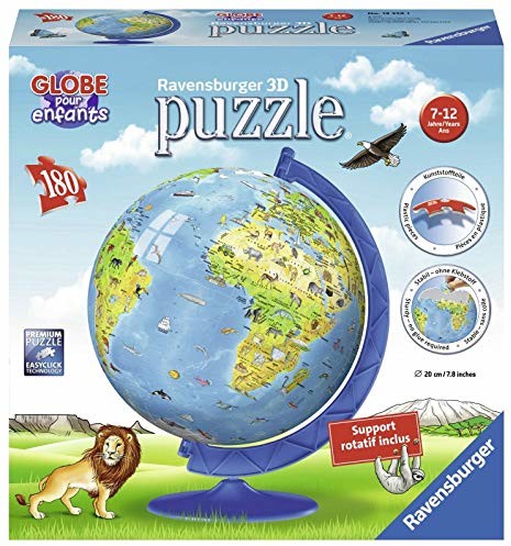 Ravensburger 12339 3D Puzzle mapa świata XXL, 180 części 12339