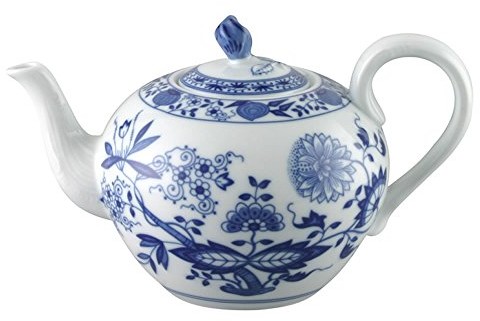 Hutschenreuther 02001  720002  14230 wzór CEBULOWY dzbanek na herbatę dla 6 osób, 1,00 L, niebieski 02001-720002-14230
