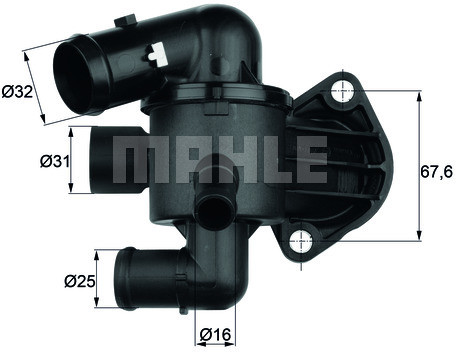 MAHLE TERMOSTAT MAHLE TI3387 VW PASSAT 2,0TDI 05 MAHLE TI 33 87