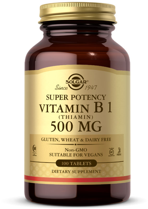 SOLGAR SOLGAR Super Potency Vitamin B1 (Thiamin) 500mg 100tabs