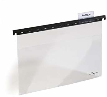 Durable 260419 Teczka zawieszkowa A4 (z kieszenią), opak. 25 sztuk, przezroczysta. 260419