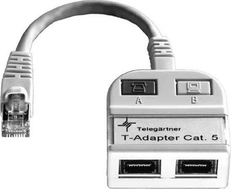 Telegärtner ) aertner T-Adapter Cat5e wyjście na ISDN/ISDN 21.17.3034