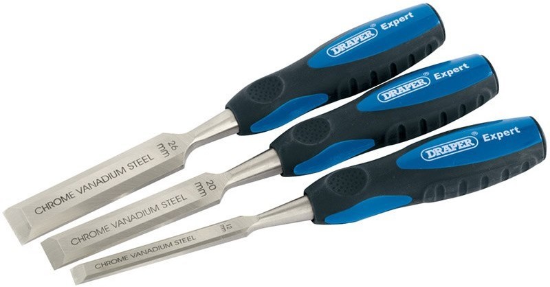 DRAPER Zestaw dłut 3 szt. 45865