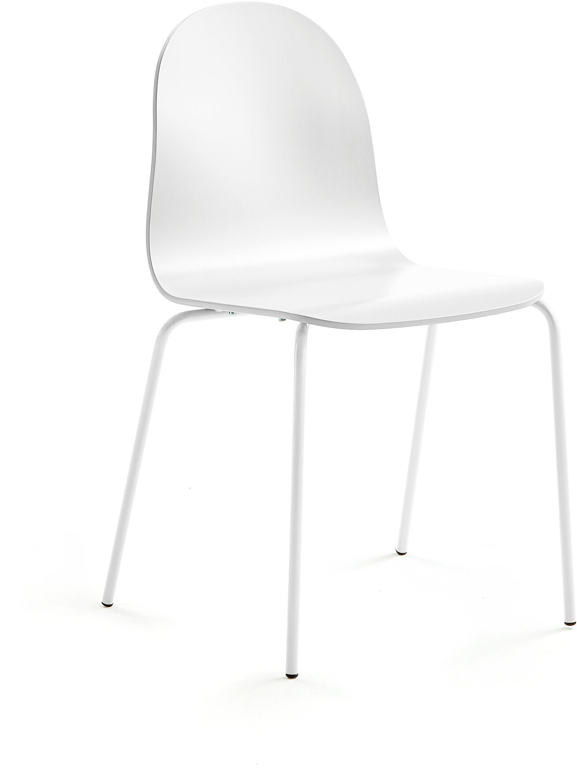 AJ Produkty Krzesło GANDER, 4 nogi, siedzisko 450 mm, lakierowany, beżowy