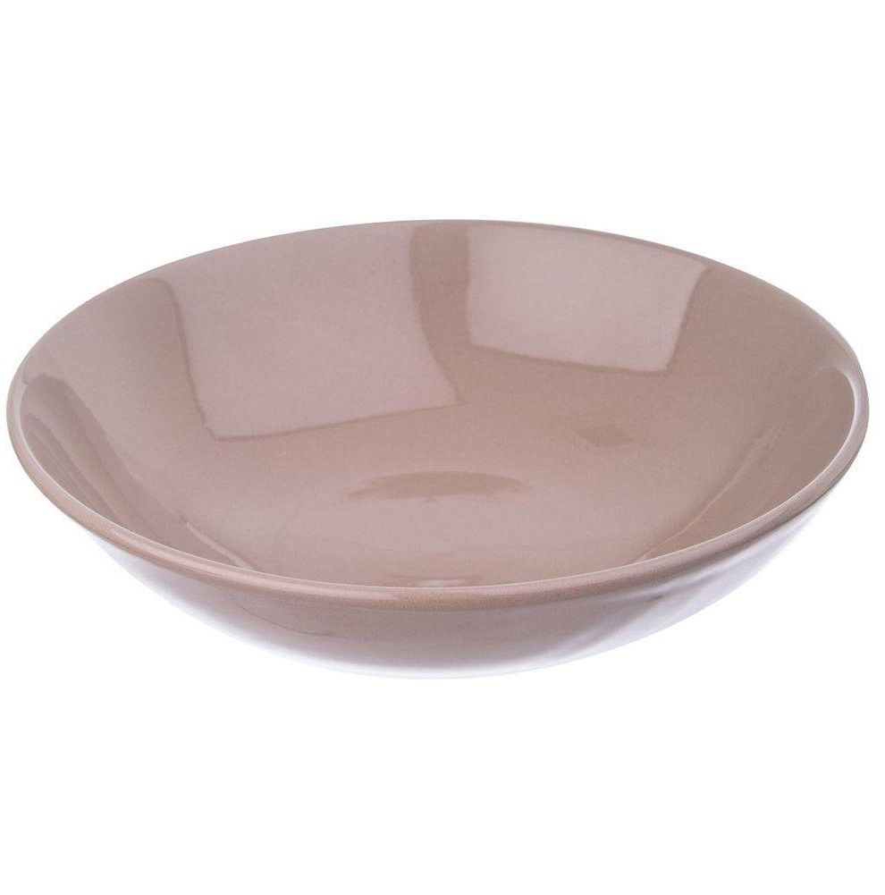 Orion Talerz OBIADOWY głęboki ceramiczny 20,5 cm 0,85L BRĄZOWY 128434