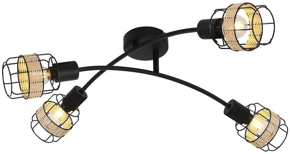 Rabalux 5282 - Żyrandol wpuszczany INDIANA 4xE14/25W/230V
