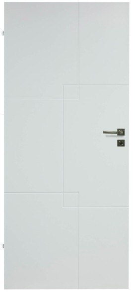 Drzwi pełne Exmoor Piazze 80 lewe białe 5903917781961