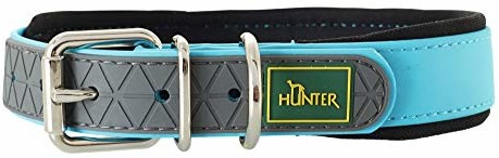 HUNTER Hunter wygodny komfort-kołnierzyk podbity miękką neopren, 45 cm, turkusowy 63099