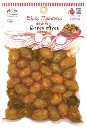 Physis of Crete Oliwki zielone niedrylowane z chilly 250g 1392