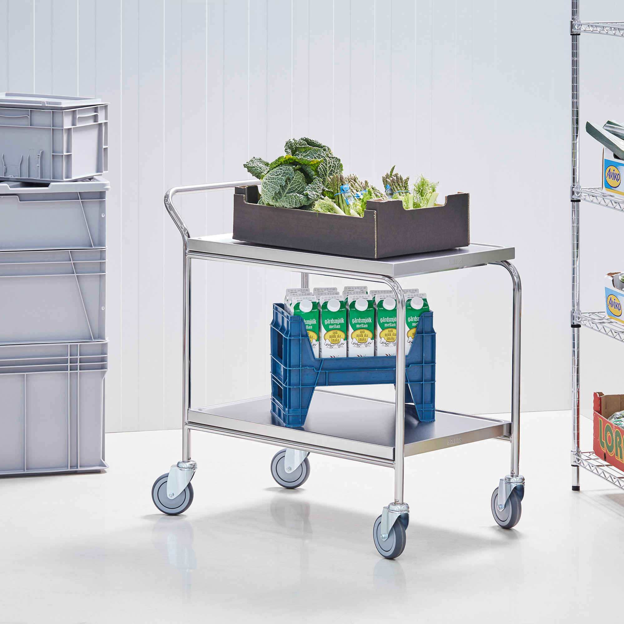 AJ Wózek stalowy 520x950x800mm 22460