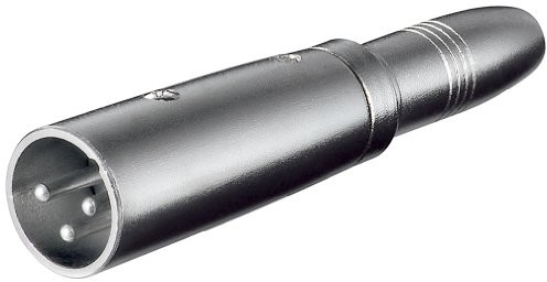 Wentronic Adapter XLR złączka trójbiegunowy XLR na wtyk 6.3 MM Mono, 1 szt. 27454-GB