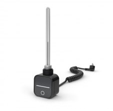 WARMTEC Grzałka do grzejnika łazienkowego 800W Warmtec NEX czarny mat z programatorem NEX-800-CZ