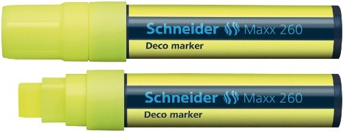 Schneider windowmarker Deco marker Maxx 260, 5 + 15 MM, żółty P126005x5