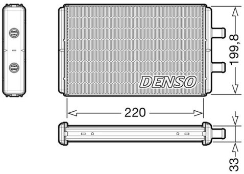 DENSO Wymiennik ciepła, ogrzewanie wnętrza DRR12016