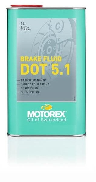 MOTOREX DOT 5.1 Brake Fluid 1000ml Can 2020 Akcesoria do hamulców tarczowych 10530083