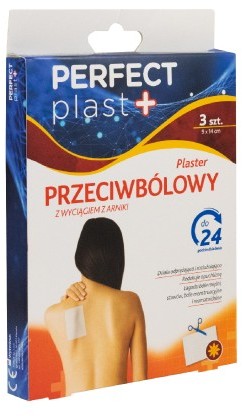 Perfect Plast Plaster przeciwbólowy z wyciągiem Arniki 9x14 cm 3 szt. - Perfect Plast