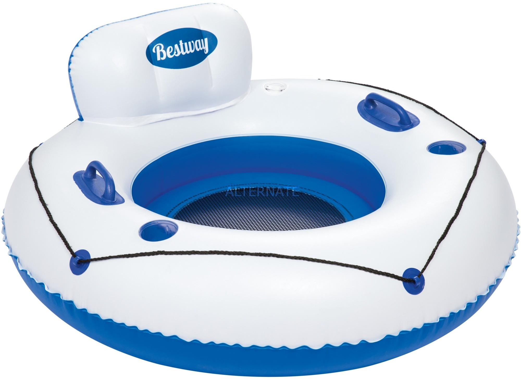 Bestway 43108 pływak basenowy i plażowy Niebieski, Biały Siedzisko do pływania Winyl, Swim ring