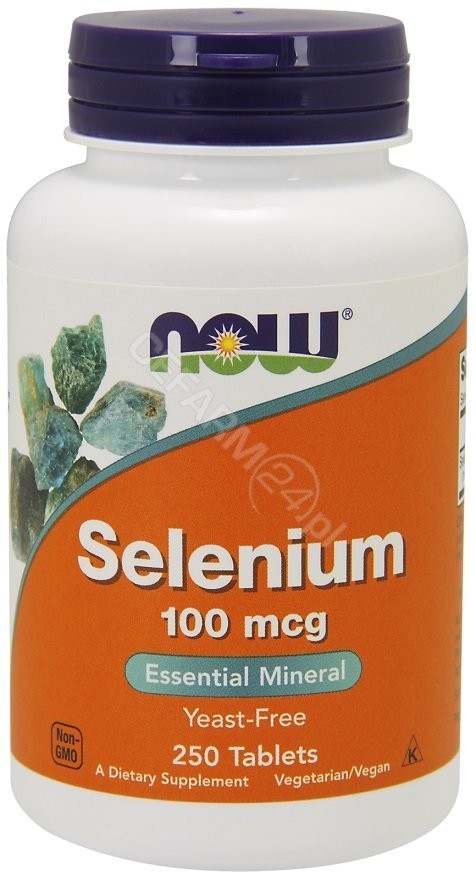 Now Foods Selenium 100mcg - 250 tabletek