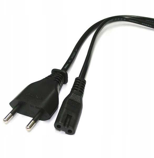 Kabel przedłużacz kabla zasilającego 230V, widelec