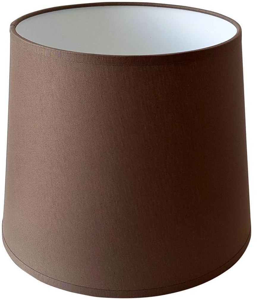 TK Lighting Abażur 9989 owalny 16-14x 16 cm tkanina ciemny brąz E27