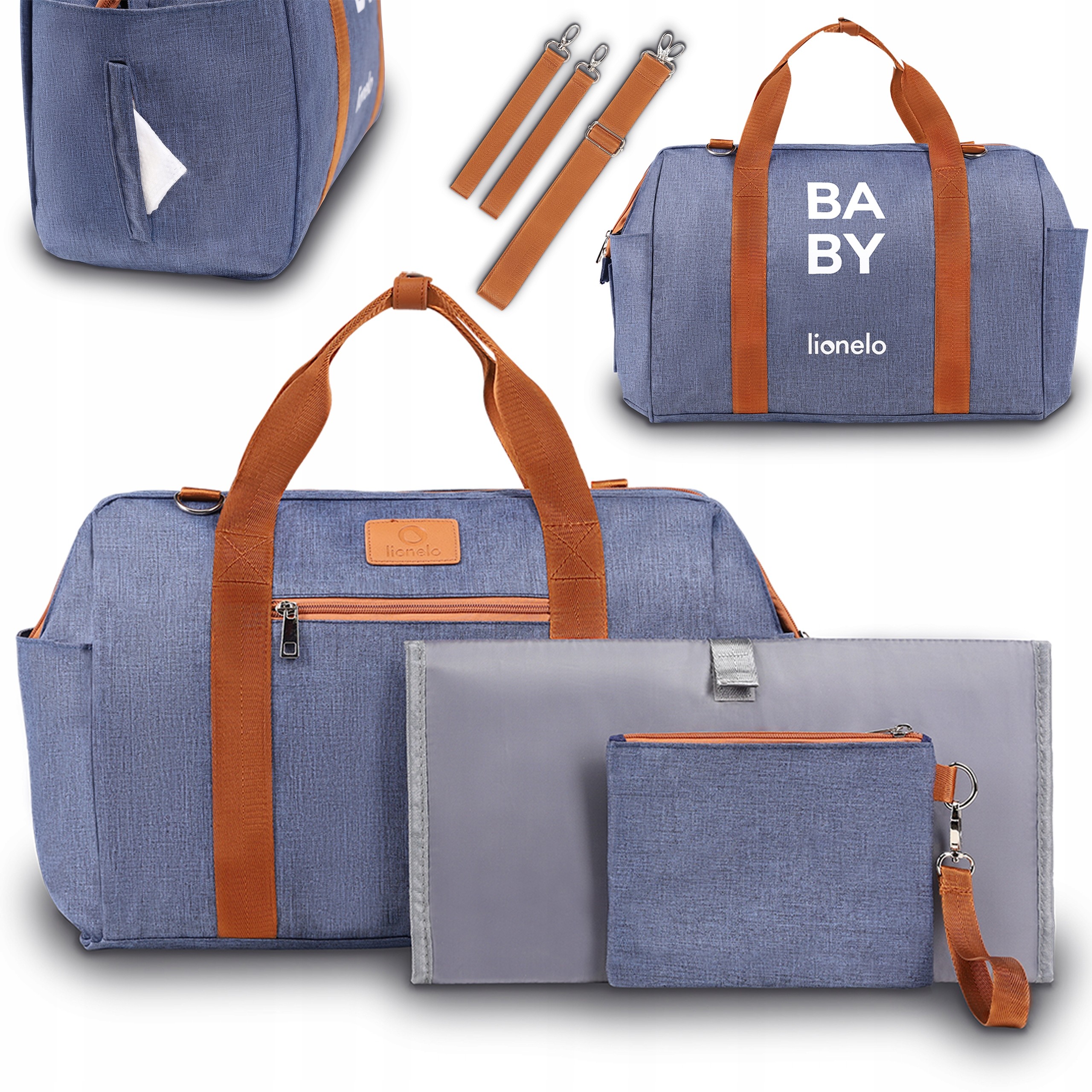 Duża Torba Do Wózka Lionelo Mommy Bag Uniwersalna