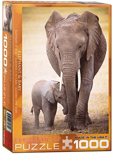 Eurographics Puzzle części 1000 słoń z Baby 00270 firmy
