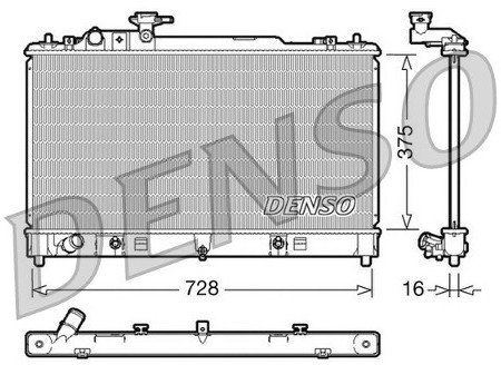 DENSO Chłodnica, układ chłodzenia silnika DRM44021