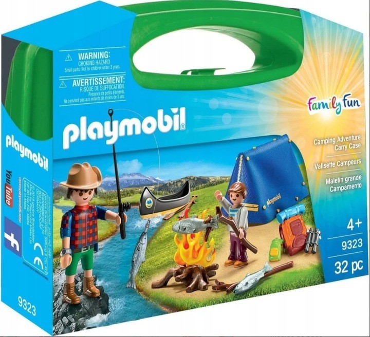 Playmobil 9323 Walizka Tata dziecko Camping namiot