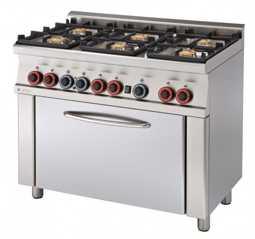RM Gastro Kuchnia gazowa z piekarnikiem CF6 610 G CF6-610-G