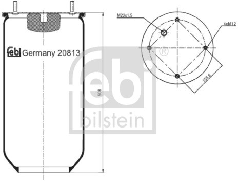 FEBI Mieszek, klimatyzacja FEBI 20813