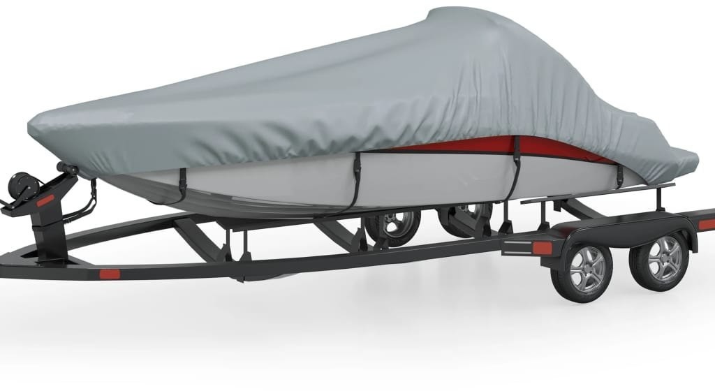 VidaXL Pokrowiec na łódź, szary, 760 x 430 cm! 93226 VidaXL