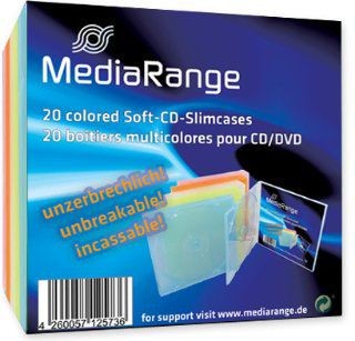 Media Range CD/DVD Soft-Slimcase Color 5x4 20 sztuk - Pudełko37 (BOX37)