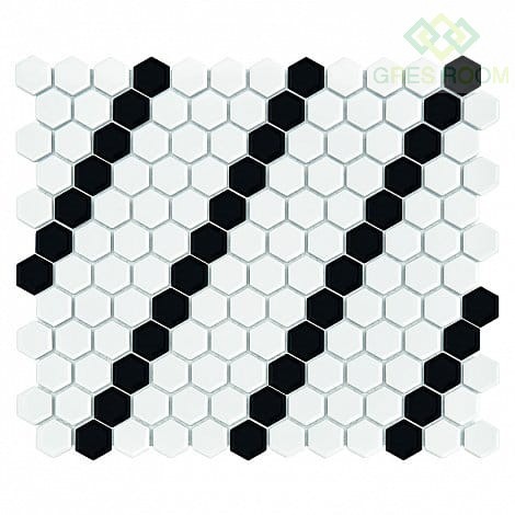 Dunin Mozaika Mini Hexagon B&W Lean Dunin_Mini_Hexagon_B&W_Lea