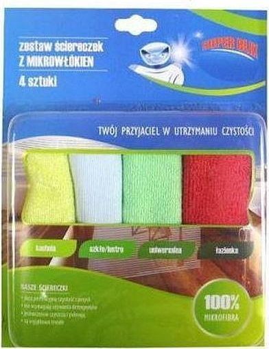 ARTYKUŁY AGD F ZESTAW ŚCIEREK MIKRO KARTON 4SZT FE-2004