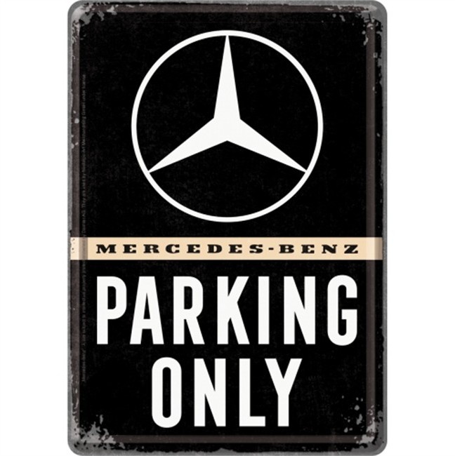 Pocztówka 14x10 Cm Mercedes-benz Parking Only