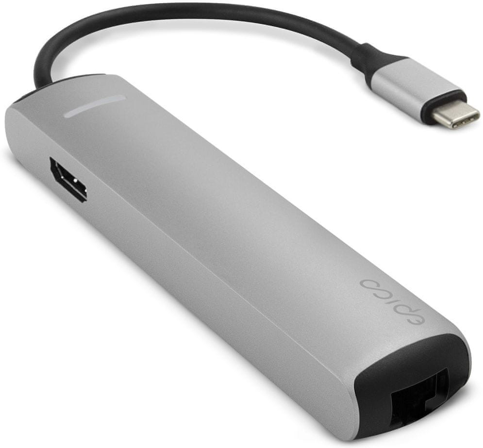 EPICO koncentrator USB Type C 4K HDMI & Ethernet)