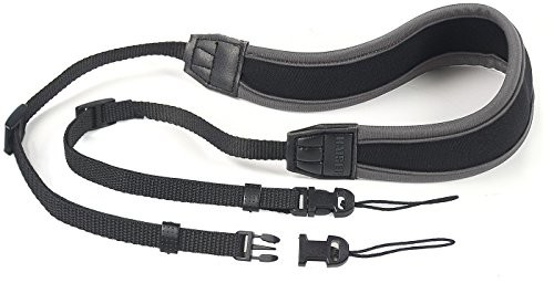 Kaiser Fototechnik 6743 2-in-1 z neoprenu pasek do noszenia z dwoma oczkami do zaczepiania do aparatów kompaktowych 6743