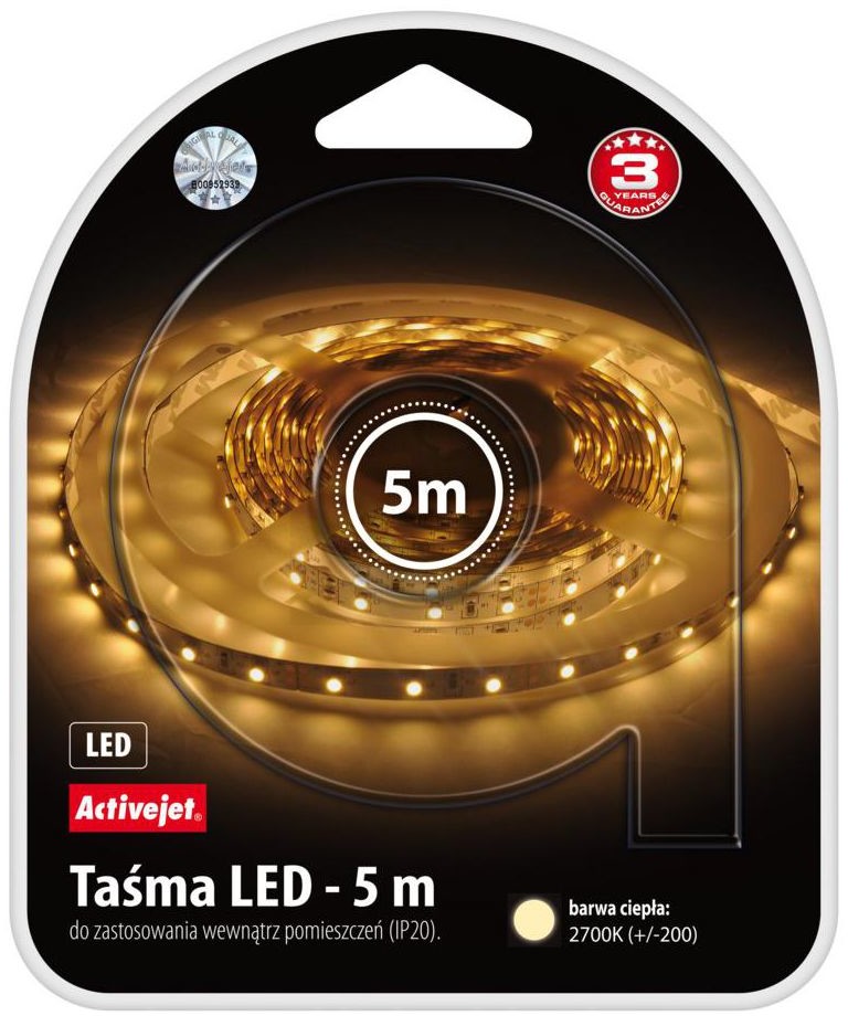 ACTIVEJET Taśma LED AJE-LED STRIPE 2700K IP20 ACTIVEJET