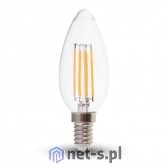 V-TAC Żarówka LED VT-2127 6W Filament świeczka Samsung CHIP E14