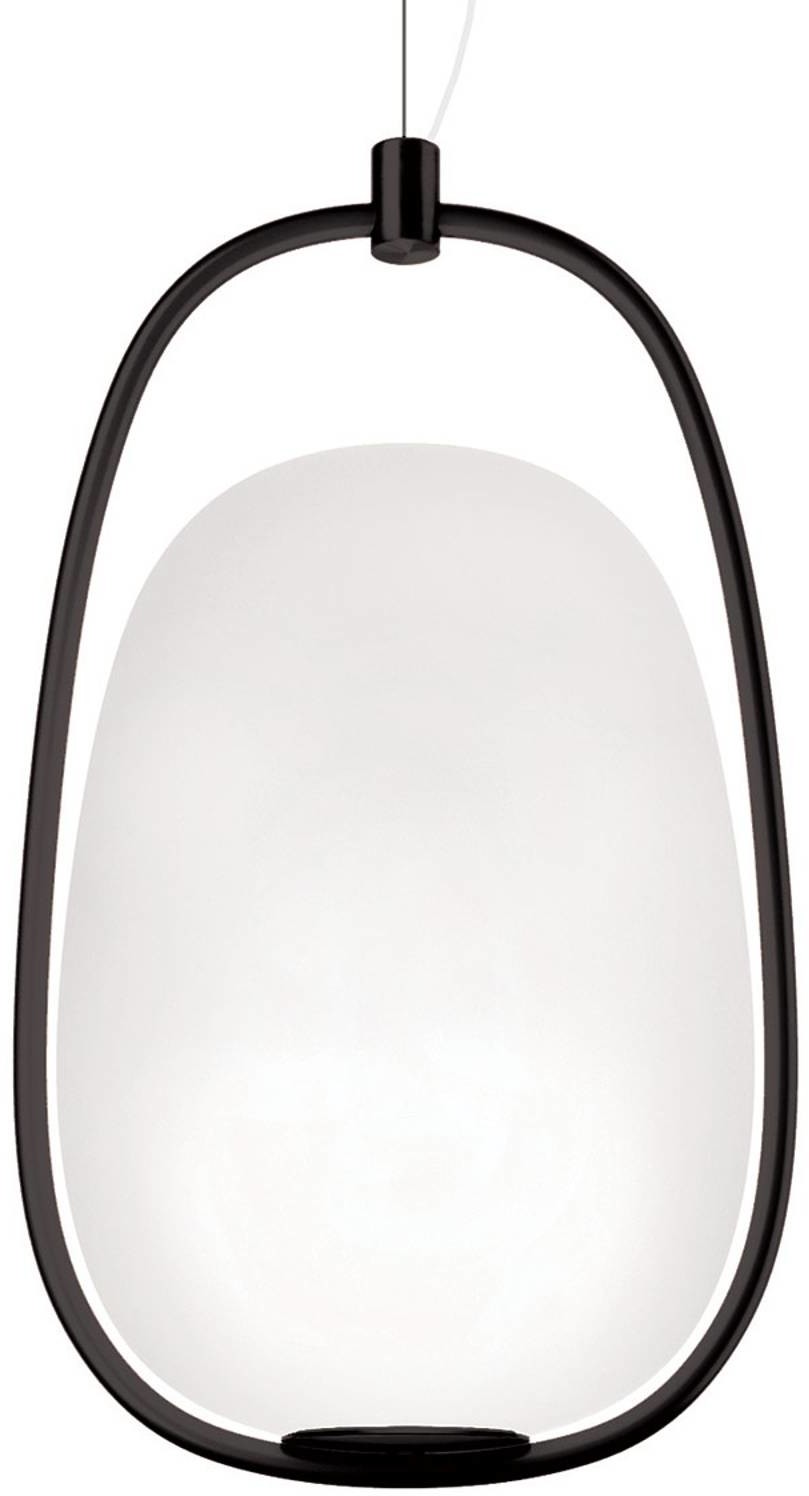 Kundalini Lampa wisząca Lann, czarna/biała